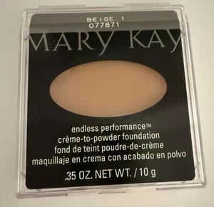 Mary Kay Endless Performance CremeTo-Powder Foundation Pick Shade Ful Beige 1 - Picture 1 of 1