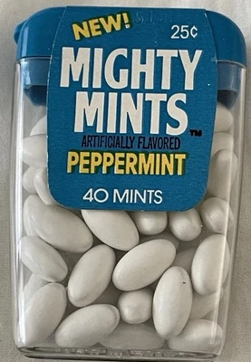DE COLECCIÓN AÑOS 70 SALVAVIDAS MIGHTY MINTS MENTA Sin Abrir Nuevo de Lote Antiguo ¡Súper Raro!! Foto 1 de 3