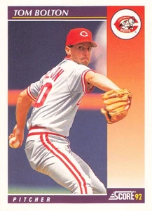 Tom Bolton 1992 Score Rookie & Traded #77T Cincinnati Reds Baseball - Picture 1 of 2