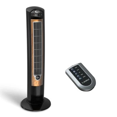 Oscillating Tower Fan with Remote, Ionizer, Timer, 3 Speeds, 42" Black for Home - Image 1 of 4