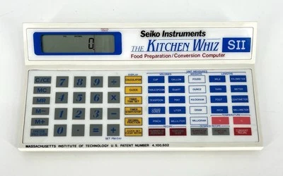 Computador The Kitchen Whiz SII Vintage Seiko Instruments Preparação/Conversão de Alimentos - Imagem 1 de 4