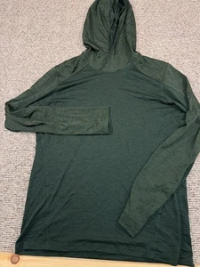 Kuhl Hoodie Mens Large Dark Green Lightweight Engineered Pullover 7511 - Picture 1 of 10