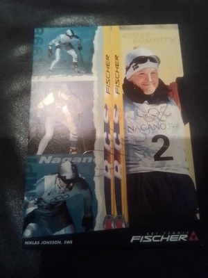 Niklas Jonsson Olympiazweiter/Skilanglauf -Originalautogramm- - Bild 1 von 2