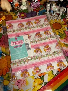 Vintage Pfefferminzrose Geschenkpapier American Greetings duftend - Bild 1 von 3