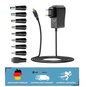 Sicheres 12V 2A AC DC Netzteil - Intelligenter Schutz mit 9 Stecker Optionen - Bild 1 von 2