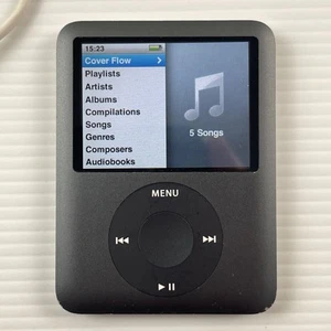 Apple iPod Nano 3rd Generation (A1236) 8GB Dark Space Grey Tested & Working - Picture 1 of 5