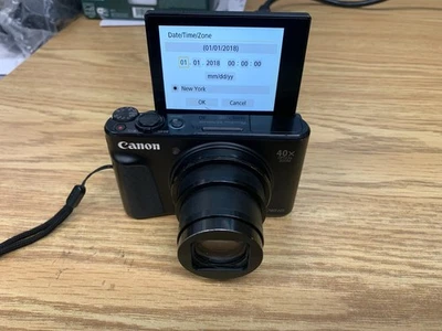 Canon PowerShot SX740 HS 4K UHD 20.3MP Compact Digital Camera Black - Image 1 of 4