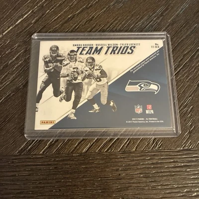 2017 XR Team Trios Materials Darboh Wilson Tyler Lockett 11/99 - Image 1 of 2