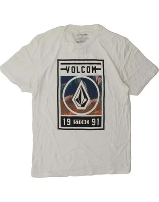 VOLCOM Mens Graphic T-Shirt Top Small White Cotton CS40 - Image 1 of 2