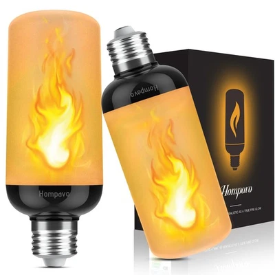 Gen2 LED Flame Light Bulbs, Like Real Fire 4-Mode Flickering Light Bulbs with... - Image 1 of 4