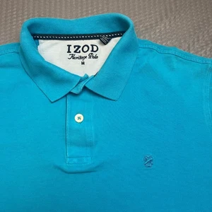 IZOD Heritage Poloshirt Herren Medium hellblau kurzarm Classic Fit - Bild 1 von 8