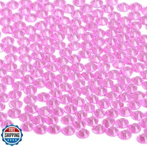 144 Piezas SS30 Lt. Rosa Hotfix Estrás Tapa Plana Redonda Cristal Cristal Estrás - Imagen 1 de 4
