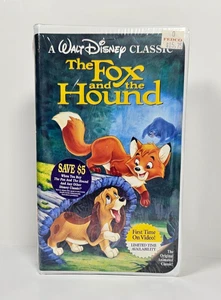 VTG Disney's The Fox and the Hound (VHS #2041,1994) BLACK DIAMOND - New/Sealed - Imagen 1 de 6