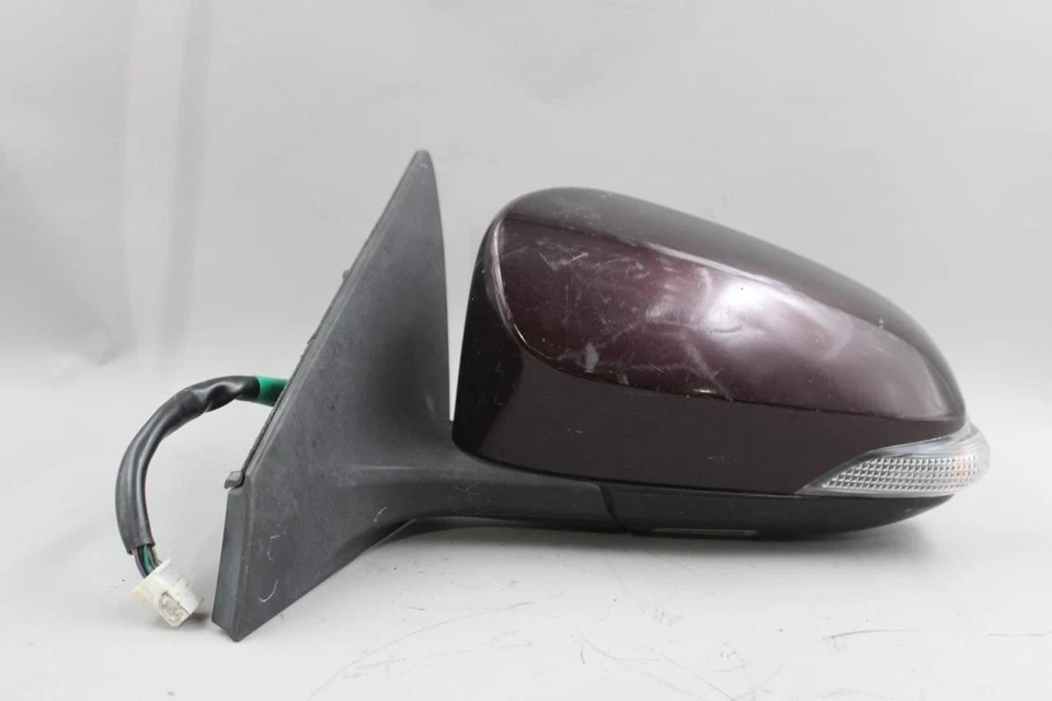 Espejo retrovisor de puerta granate del lado izquierdo del conductor eléctrico compatible con Toyota Avalon 2013-2018 OEM 41475 Foto 1 de 4