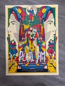 Pearl Jam 2018 Barcelona Poster Van Orton signiert AP #62/100 doppelseitig 18x24 m - Bild 1 von 8
