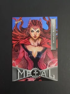 Scarlet Witch 2020 SkyBox Marvel Metal Universe X-Men Blue #77 Scarlet Witch - Picture 1 of 2