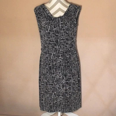 George Women's Sleeveless Stretch Dress Black & Gray Pattern Size M 8 / 10 - Image 1 of 4
