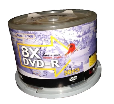 RiDATA 50pcs -8X DVD-R Recordable Blank Media / Sealed - Image 1 of 3
