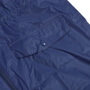(Blue M) Regenjacke Für Männer PVC Wasserdichte Kapuze Regenmantel Mit Refl KU - Bild 1 von 22