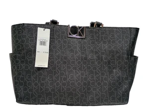 Bolso de Mano Calvin Klein Nuevo con Etiquetas Logo Negro Nuevo Con Etiquetas $178 - Imagen 1 de 8