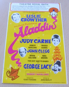 Leslie Crowther Judy Carne John Clegg George Lacy Bath Panto Flyer 1979 - Picture 1 of 2