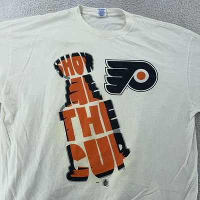 Vintage Philadelphia Flyers Starter T-Shirt Mens 2XL NHL Hockey Stanley Cup 90s - Image 1 of 4