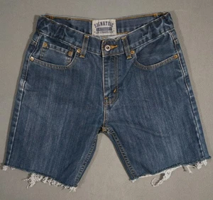 WD03476 ***LEVI'S*** SIGNATURE DENIM JEAN SHORTS YOUTH sz16 REGULAR (msr 27"x7") - Picture 1 of 6