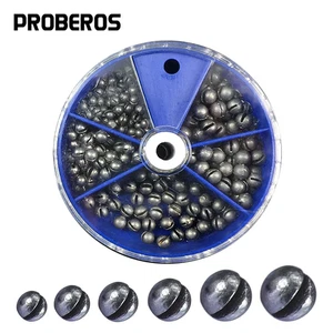 205 Teile Angelgewichte Sinkers Kit Blei Split Shot Angelschnur Sinker 5 Größen  - Bild 1 von 6