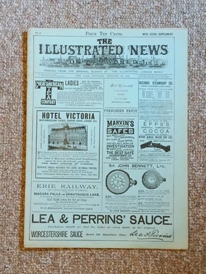 Antiquarian Illustrated News of the World Newspaper Magazine NY Feb. 20th, 1892 - Image 1 of 4