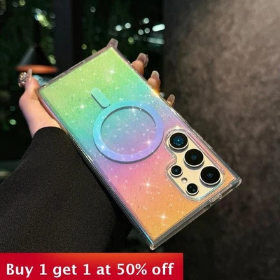 For Samsung S22 S23 S24 S25  S23plus S23 ULTRA S24ULTRA plus Glitter Phone Case - Image 1 of 4