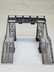 AUHAGEN 11363 H0/TT FUßGÄNGERBR fertig gebaut SAMMLER VINTAGE MODELLBAHN MÄNGEL  - Bild 1 von 7