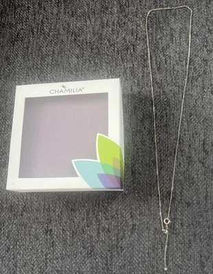 Chamilia Plata de Ley 925 Cadena Gota Collar Ajustable 22” NUEVO 14882 Foto 1 de 4