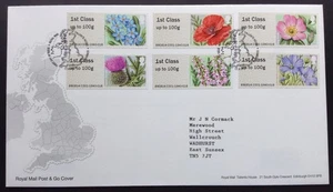 GB 2014 British Flora Post & Go Set on First Day Cover, Tallents House S/H/S - Picture 1 of 2