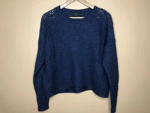 360 Cashmere Damen Gr. Small Pullover Blau Rundhals Langarm - Bild 1 von 12