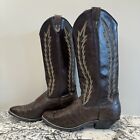 Vintage Brown Women’s Cowboy Boots Western Cowgirl Boot Women’s Size 9M