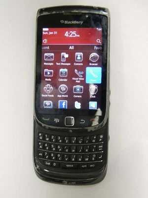 BlackBerry Torch 9800 Smatphone, 16GB SD Card AT&T SIM Card - Image 1 of 3