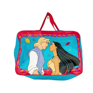 Borsa da viaggio vintage anni '90 Disney Pocahontas bors piramide SENZA CINTURINO - Foto 1 di 11