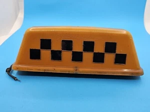 Vintage Sowjetische Leuchte Taxi Lampe Dach gelb Taschenlampe Ukraine UdSSR 70er Jahre  - Bild 1 von 22