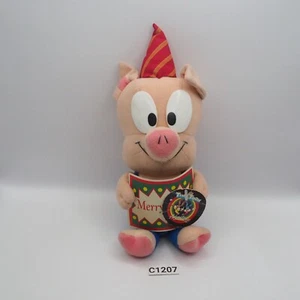 Tiny Toon Hamton J. Pig C1207 Jun Planning Plush 8" Christmas Toy - Picture 1 of 9