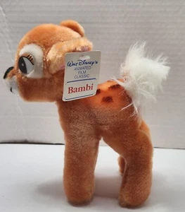 Vintage Walt Disney's Animated Film Classic Bambi Plush 6" Stuffed Animal NWT - Picture 1 of 6