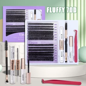 DIY Lash Extension Mix Styles Lash Clusters Individual Explosive Eyelashes with - Picture 1 of 7