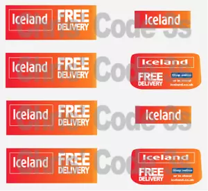 Code 3 Adhesive Vinyl Decal 1/43 Scale Mercedes Sprinter - Iceland Home Delivery - Picture 1 of 1
