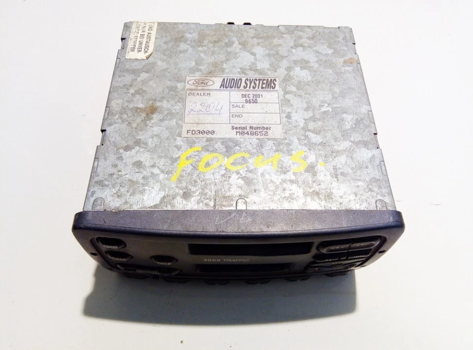 Ford Focus 1999 Autoradio 97FP18K876LA, Genuine #791617-86 - Bild 1 von 2