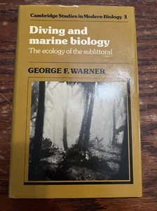 Vintage George Warner Diving & Marine Biology Hardcover 1984 Ecology Sublittoral - Picture 1 of 4