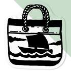 'Sail Boat Bag' Clear Decal Stickers (DC037744)