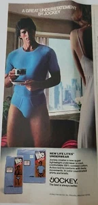 1979 men's blue Jockey life lites underwear tee shirts vintage ad - Picture 1 of 1