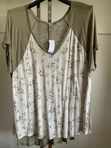 womens tops 3xl short sleeved - Picture 1 of 8