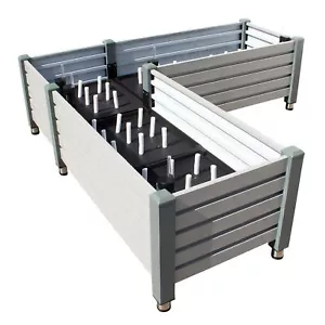 Hochbeet Milano mit integrierter Bewässerung, Kräuterbeet aus Aluminium u. Stahl - Bild 1 von 8