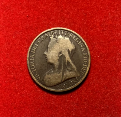 Great Britain 1896 Penny Bronze Victoria KM#790 T2480 - Image 1 of 2