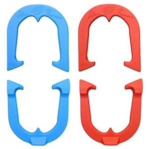Alan Francis Durable Pro Pitching Horseshoes- 2 Pair, Red/Blue, Made in USA - Picture 1 of 6